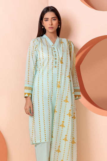 Bonanza Satrangi L Green Lawn Suit Rsk223p56 Eid Pret 2022 Online Shopping